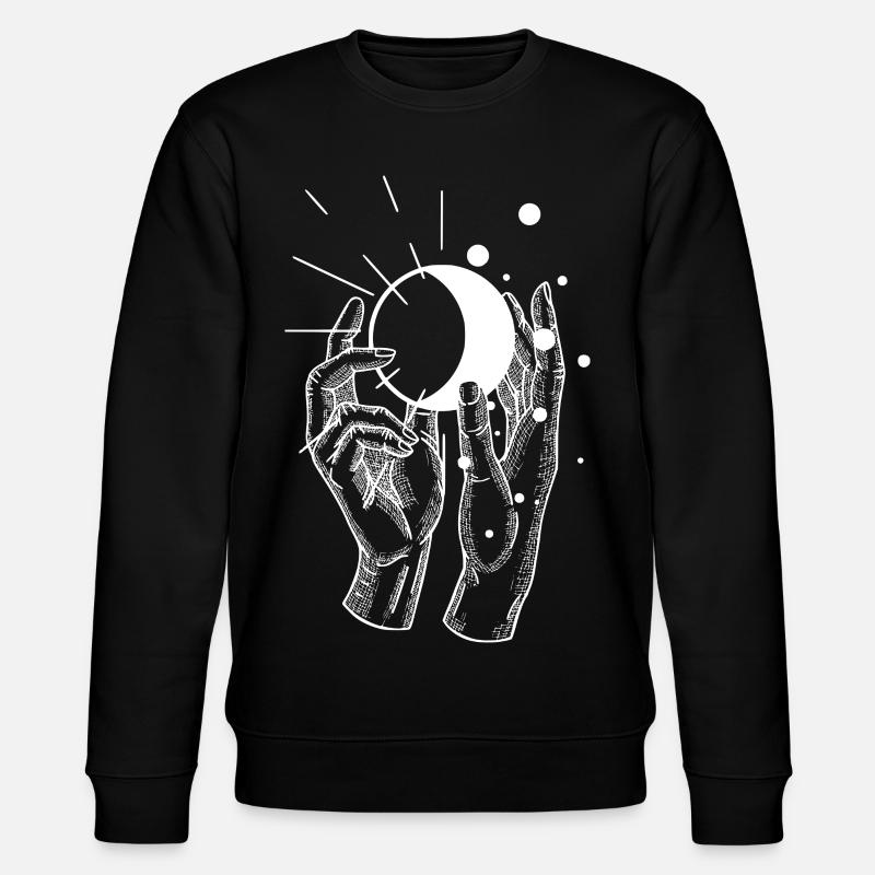 Sonnen Hand - Stanley/Stella Unisex Bio-Sweatshirt CHANGER  - Schwarz