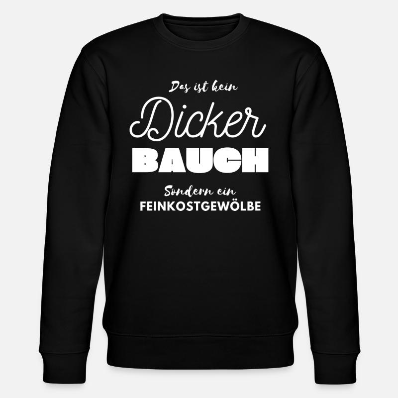 Dicke Bauch Feinkost Gewölbe - Stanley/Stella Unisex Bio-Sweatshirt CHANGER  - Schwarz
