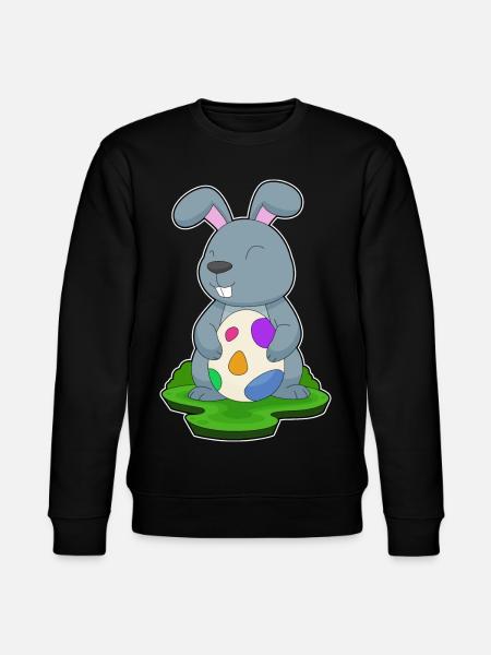 Bunny Easter Easter Egg - Stanley/Stella CHANGER Unisex Organic Sweatshirt - black