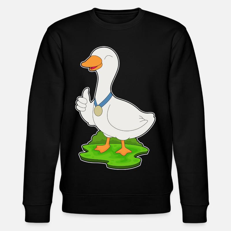 Duck Medal - Stanley/Stella CHANGER Unisex Organic Sweatshirt - black