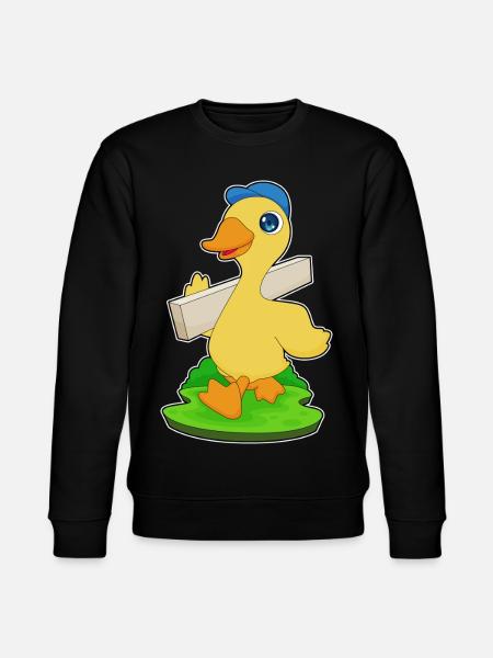 Duck Carpenter Wood Crafts - Stanley/Stella CHANGER Unisex Organic Sweatshirt - black