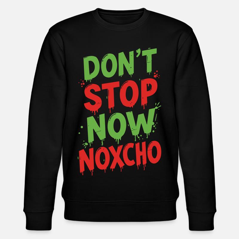 Hör jetzt nicht auf Noxcho - Stanley/Stella Unisex Bio-Sweatshirt CHANGER  - Schwarz