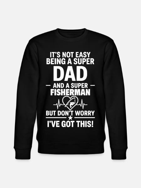 Cœur + Pêche – Super Dad Fisherman - Sweat bio CHANGER Stanley/Stella Unisexe - noir