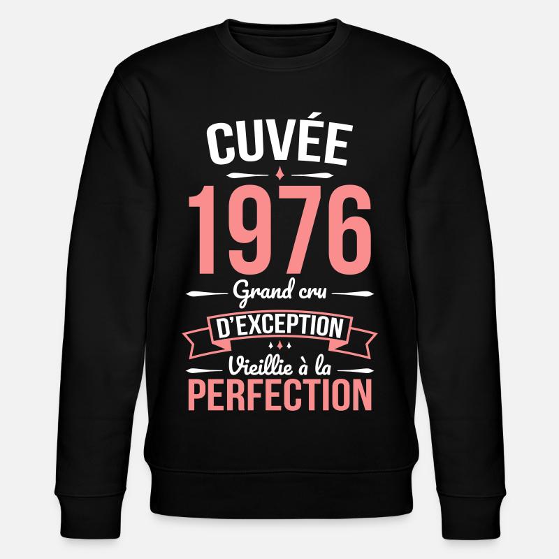 1976 – Perfekt gereift - Stanley/Stella Unisex Bio-Sweatshirt CHANGER - Schwarz
