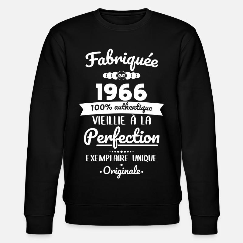 Hergestellt 1966 – Perfekt gereift - Stanley/Stella Unisex Bio-Sweatshirt CHANGER - Schwarz
