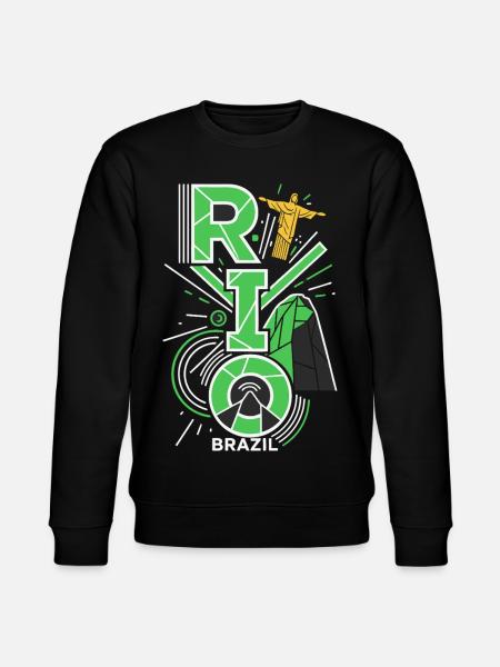 Rio de Janeiro, Brasiliens skyline - Stanley/Stella økologisk unisex-sweatshirt CHANGER  - sort