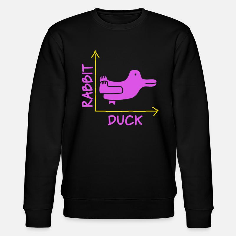 Wittgensteins Hasen-Enten-Illusion - Stanley/Stella Unisex Bio-Sweatshirt CHANGER  - Schwarz