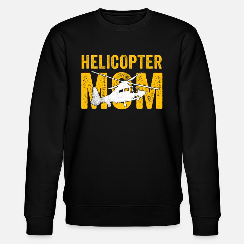 Helikopter Eltern Lustige Helikoptermutter - Stanley/Stella Unisex Bio-Sweatshirt CHANGER  - Schwarz