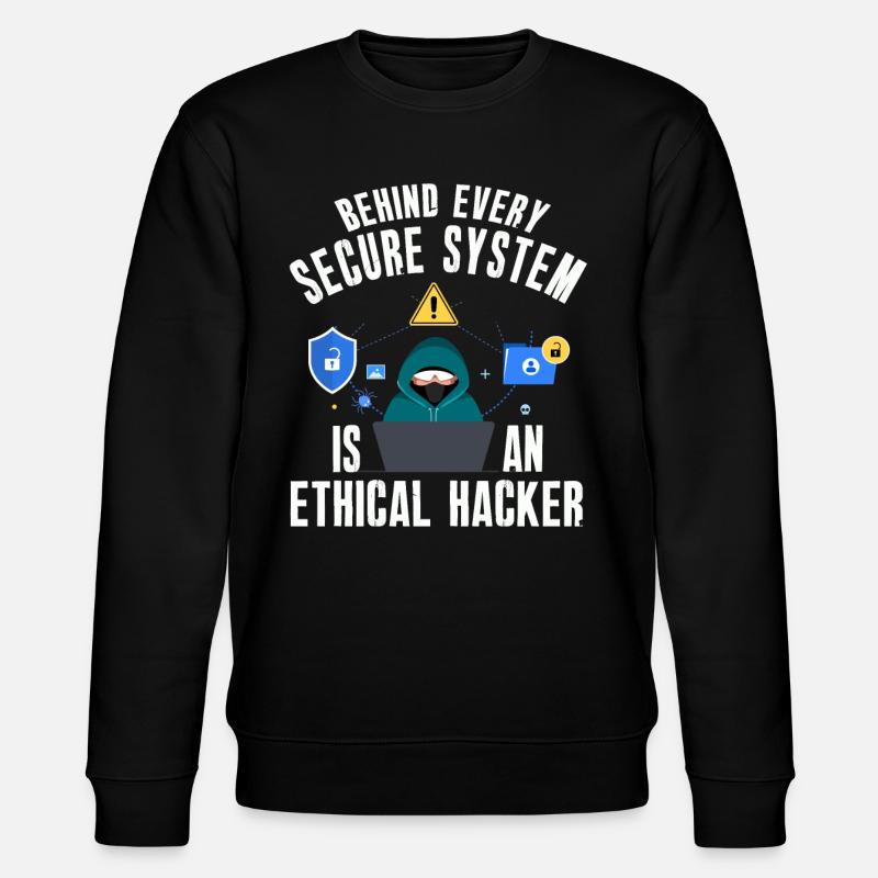 Ethical Hacker Cybersecurity Expertise - Stanley/Stella CHANGER Unisex Organic Sweatshirt - black