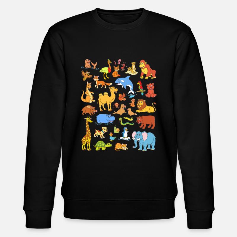 Tiere - Stanley/Stella Unisex Bio-Sweatshirt CHANGER  - Schwarz