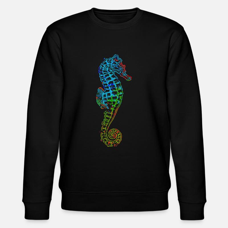 Hippocampe Seahorse - Sweat bio CHANGER Stanley/Stella Unisexe - noir