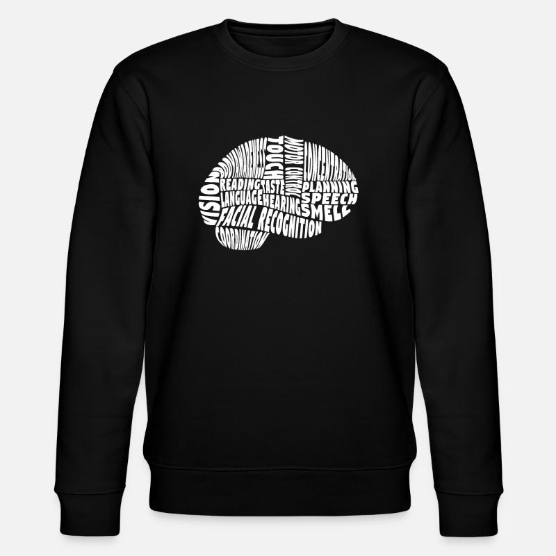 Brain areas functions - Stanley/Stella CHANGER Unisex Organic Sweatshirt - black