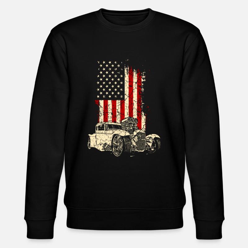 Hotrod Classic Car Car Driver Driver Véhicule Etats-Unis - Sweat bio CHANGER Stanley/Stella Unisexe - noir