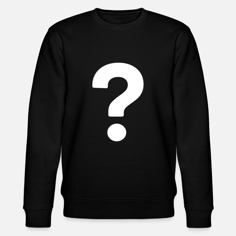 Question mark - Stanley/Stella CHANGER Unisex Organic Sweatshirt - black