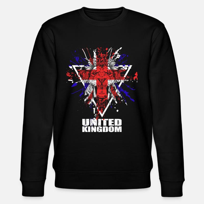 Royaume-Uni UK Union Jack - Sweat bio CHANGER Stanley/Stella Unisexe - noir