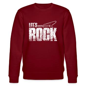 Rock Guitare Musique - Sweat bio CHANGER Stanley/Stella Unisexe - bordeaux - Devant - Nik (191cm) & Marisol (170cm)