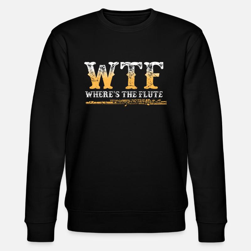 Flöte - Stanley/Stella Unisex Bio-Sweatshirt CHANGER  - Schwarz