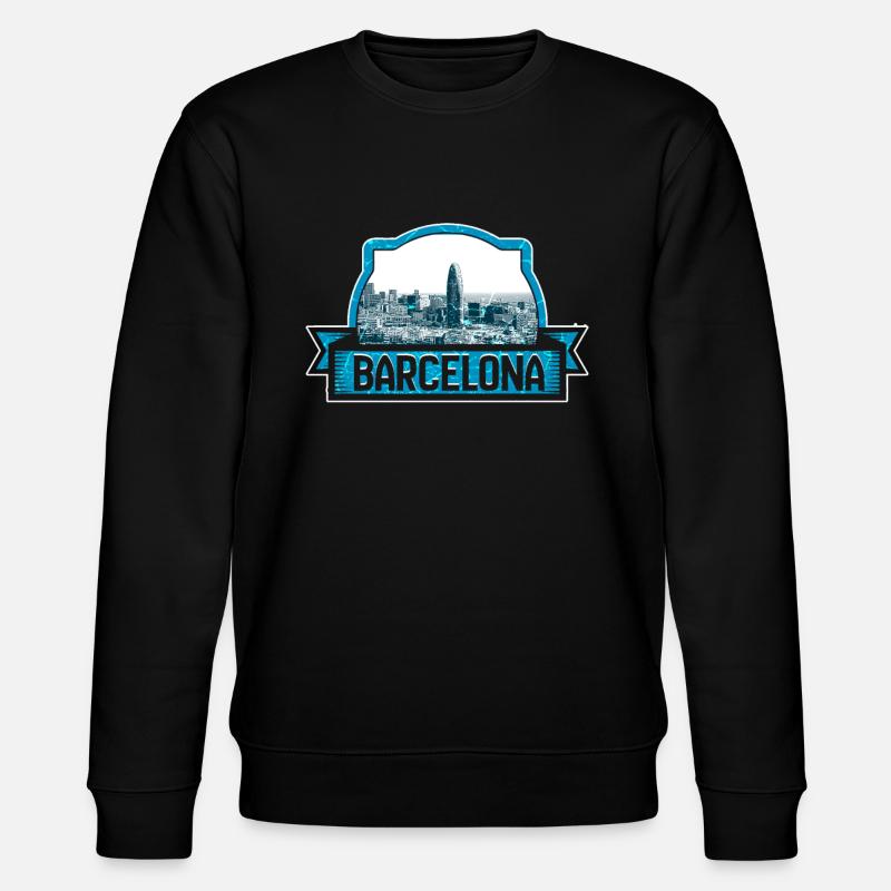 Barcelona - Stanley/Stella Unisex Bio-Sweatshirt CHANGER - Schwarz