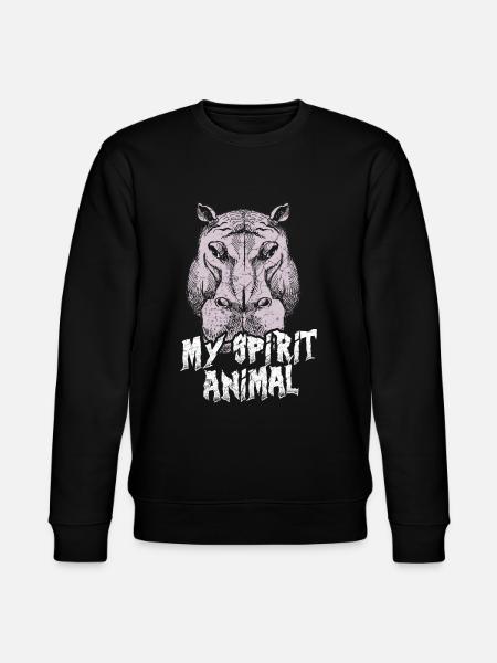 Hippo Hippo Hippo - Stanley/Stella CHANGER Unisex Organic Sweatshirt - black