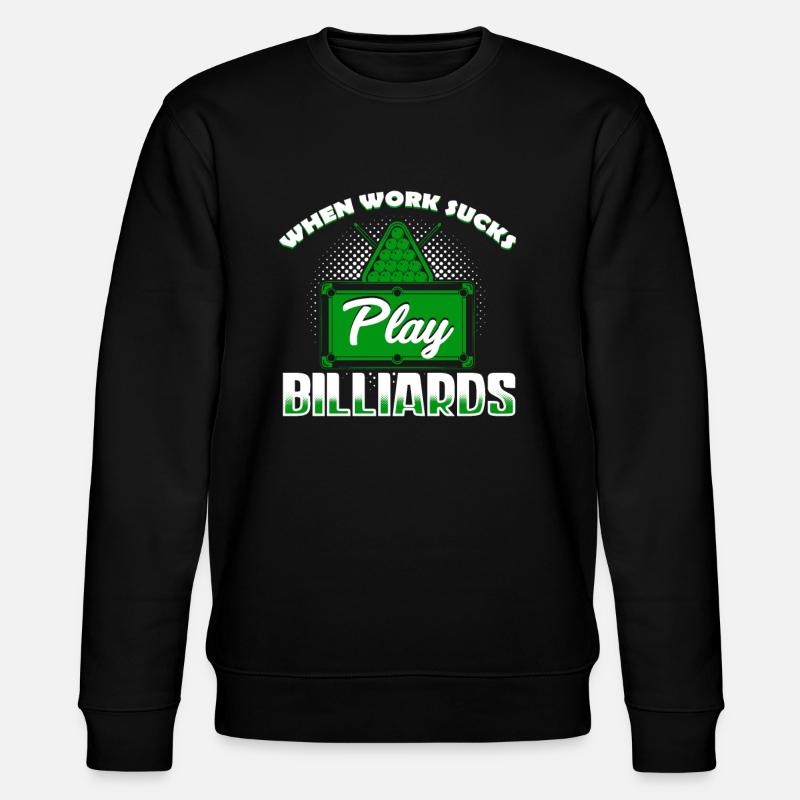 Billard de billard - Sweat bio CHANGER Stanley/Stella Unisexe - noir