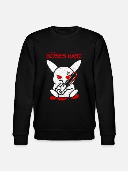 Böses Horror Hasi - Stanley/Stella Unisex Bio-Sweatshirt CHANGER - Schwarz