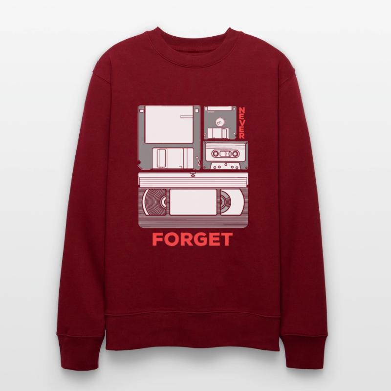 Video cassette VHS floppy disk Floppy disk technology Stanley/Stella CHANGER Unisex Organic Sweatshirt
