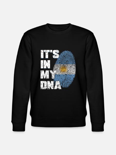 Argentinier Argentinien Flagge DNA - Stanley/Stella Unisex Bio-Sweatshirt CHANGER  - Schwarz