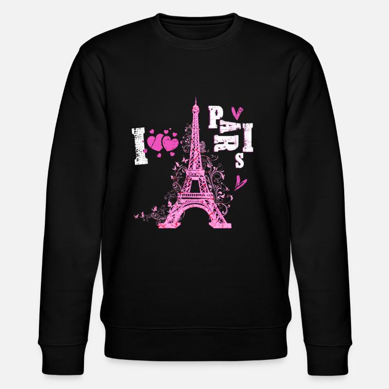 Paris Eiffelturm - Stanley/Stella Unisex Bio-Sweatshirt CHANGER  - Schwarz