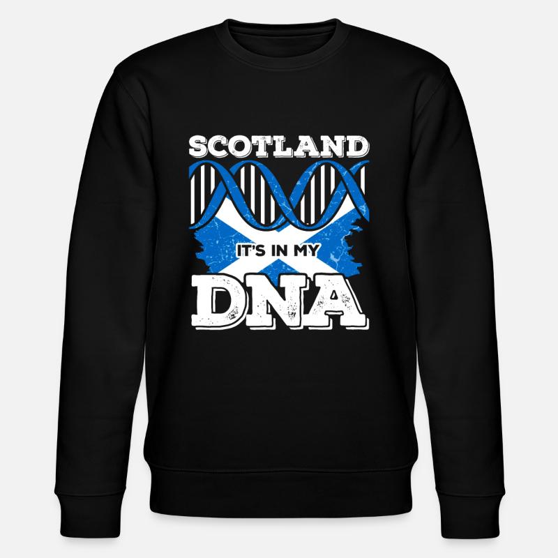 Scotland Scots DNA - Stanley/Stella CHANGER Unisex Organic Sweatshirt - black