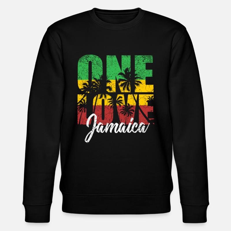 Jamaika - Stanley/Stella Unisex Bio-Sweatshirt CHANGER  - Schwarz