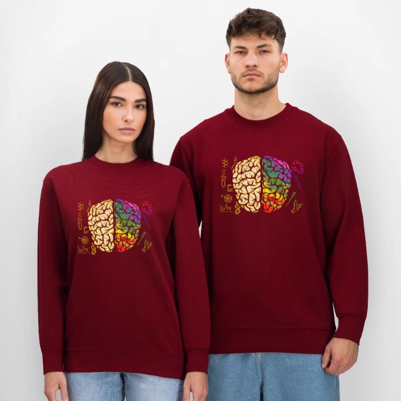 Brain Brain Brain Half Analytical Creative Stanley/Stella CHANGER Unisex Organic Sweatshirt