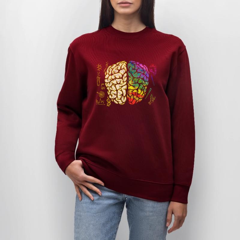 Brain Brain Brain Half Analytical Creative Stanley/Stella CHANGER Unisex Organic Sweatshirt