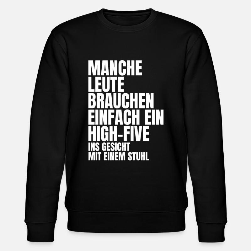 Lustiger Spruch - Stanley/Stella Unisex Bio-Sweatshirt CHANGER  - Schwarz