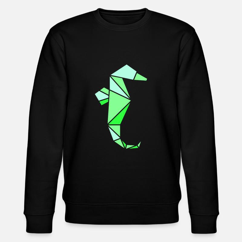 Origami Hippocampe - Sweat bio CHANGER Stanley/Stella Unisexe - noir