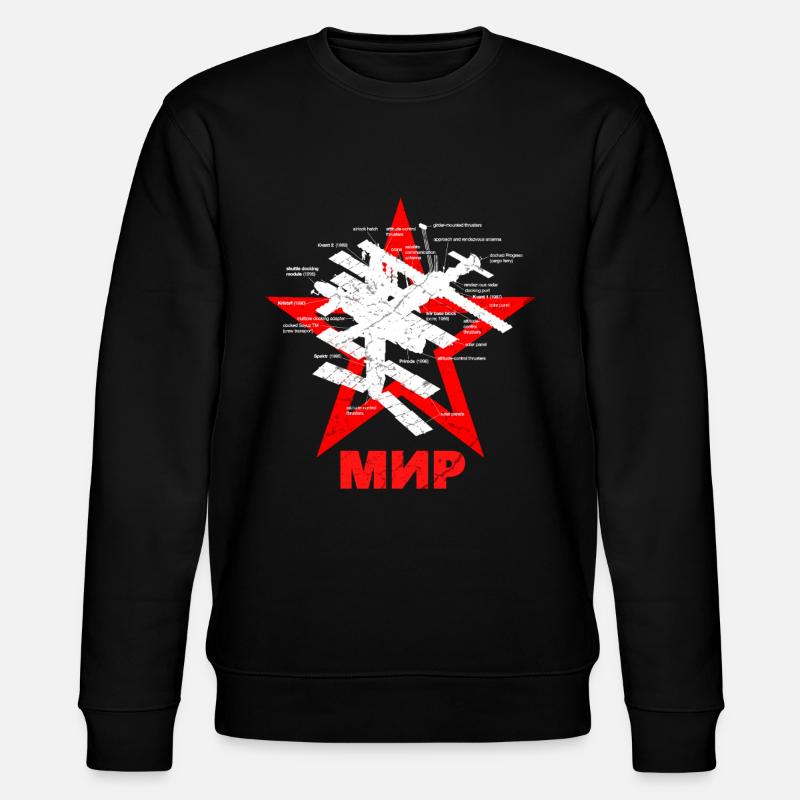 Station spatiale Mir - Sweat bio CHANGER Stanley/Stella Unisexe - noir