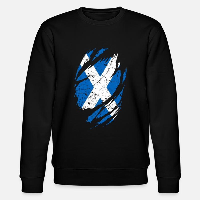 Schottland Flagge - Stanley/Stella Unisex Bio-Sweatshirt CHANGER  - Schwarz