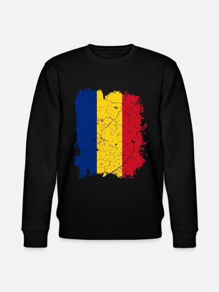 Drapeau Roumanie - Sweat bio CHANGER Stanley/Stella Unisexe - noir