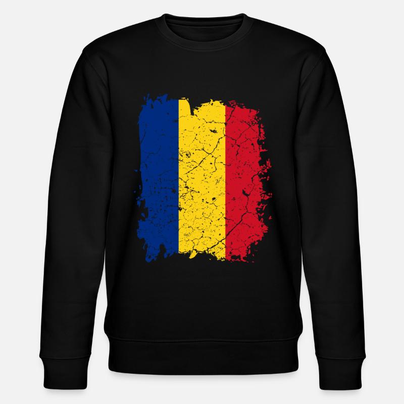 Drapeau Roumanie - Sweat bio CHANGER Stanley/Stella Unisexe - noir
