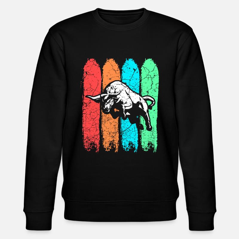 bull - Stanley/Stella CHANGER Unisex Organic Sweatshirt - black