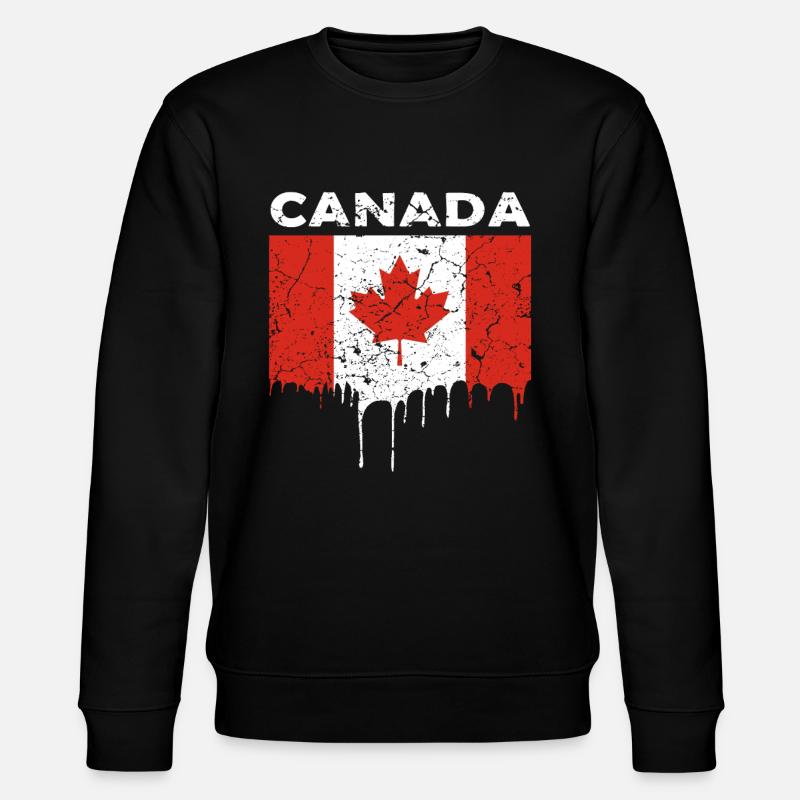 Drapeau du Canada - Sweat bio CHANGER Stanley/Stella Unisexe - noir