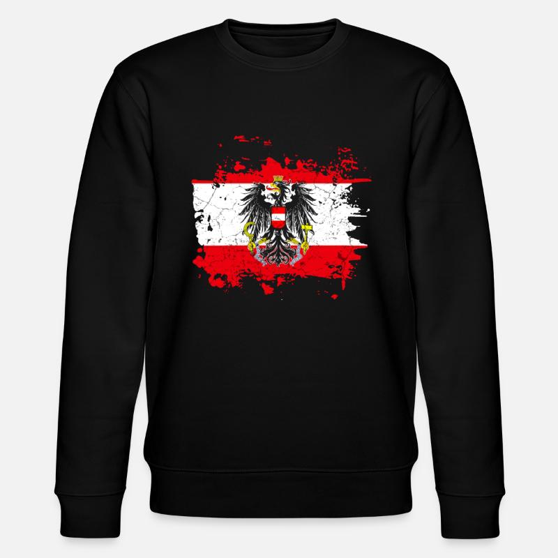 Aigle drapeau armoiries aigle - Sweat bio CHANGER Stanley/Stella Unisexe - noir