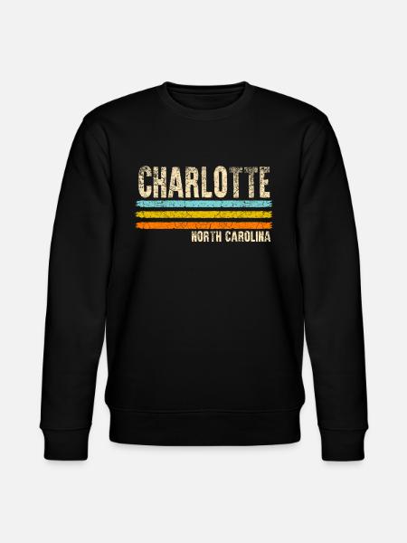 Charlotte North Carolina - Stanley/Stella CHANGER Unisex Organic Sweatshirt - black