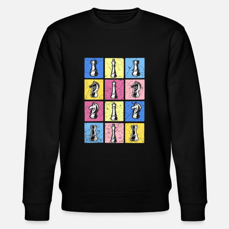 chess - Stanley/Stella CHANGER Unisex Organic Sweatshirt - black