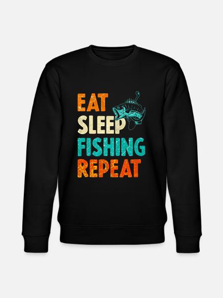 Fishing angler - Stanley/Stella CHANGER Unisex Organic Sweatshirt - black