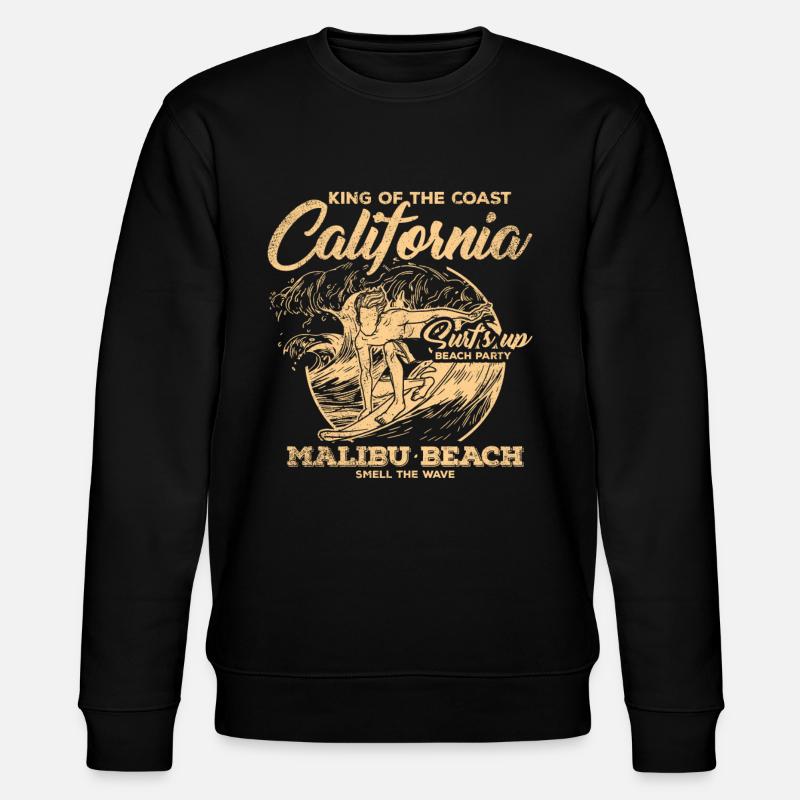 Surfeurs californiens - Sweat bio CHANGER Stanley/Stella Unisexe - noir