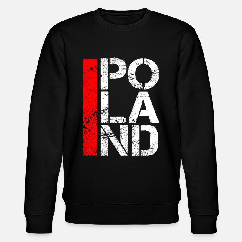 Polen - Stanley/Stella Unisex Bio-Sweatshirt CHANGER - Schwarz