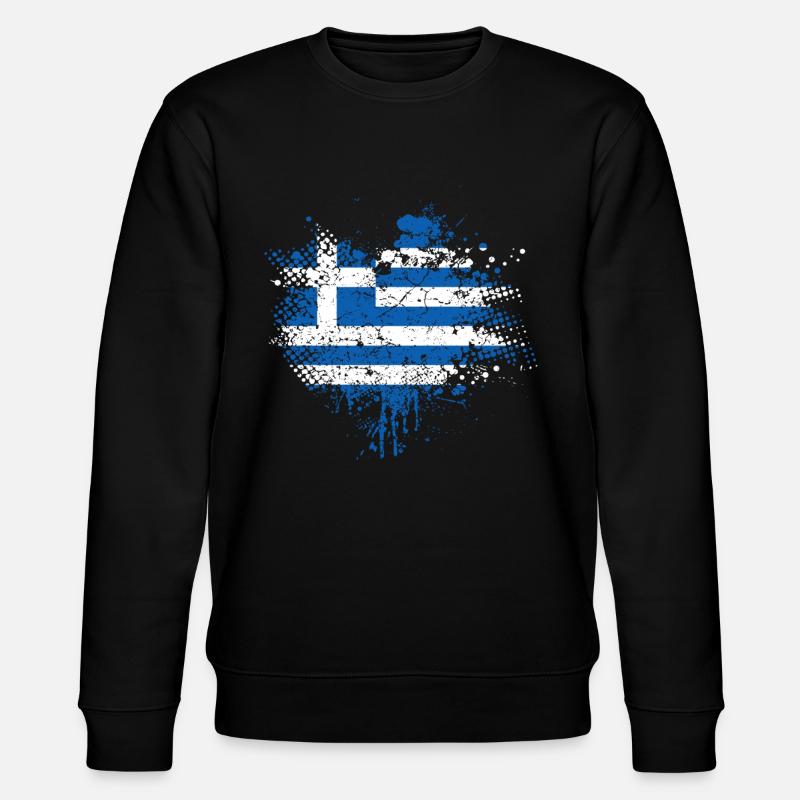 Drapeau de la grèce - Sweat bio CHANGER Stanley/Stella Unisexe - noir