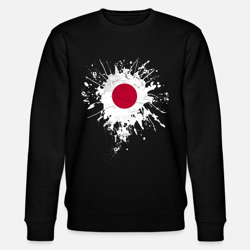 Japan Flagge - Stanley/Stella Unisex Bio-Sweatshirt CHANGER - Schwarz