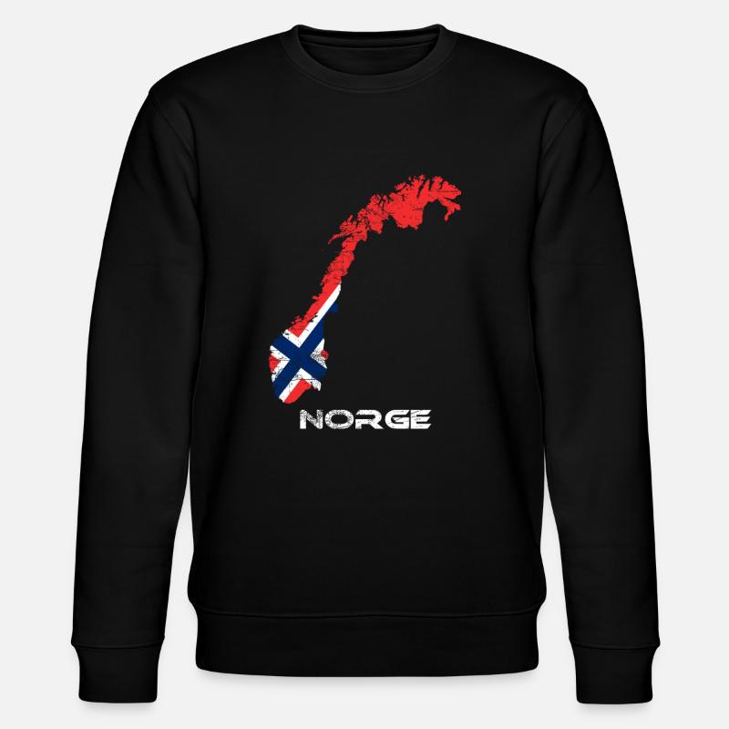 Norwegen - Stanley/Stella Unisex Bio-Sweatshirt CHANGER  - Schwarz