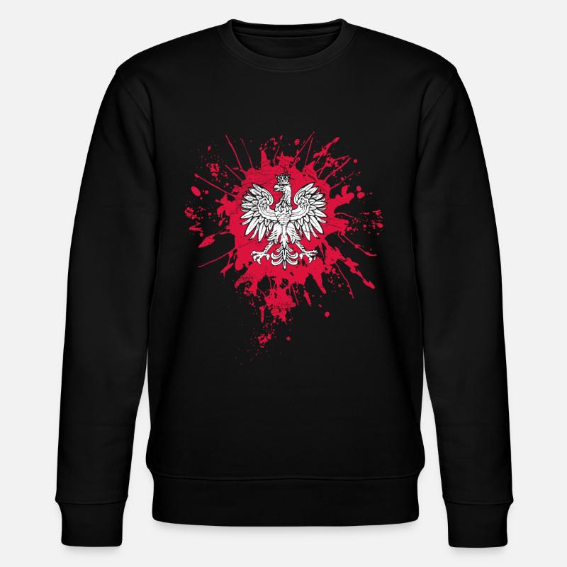 Pologne Drapeau Aigle Armoiries - Sweat bio CHANGER Stanley/Stella Unisexe - noir